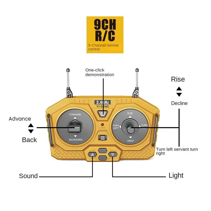 Zinom: Ultimate RC Bulldozer Aluminium Alloy Body