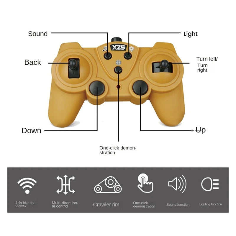 Zinom: Ultimate RC Bulldozer Aluminium Alloy Body