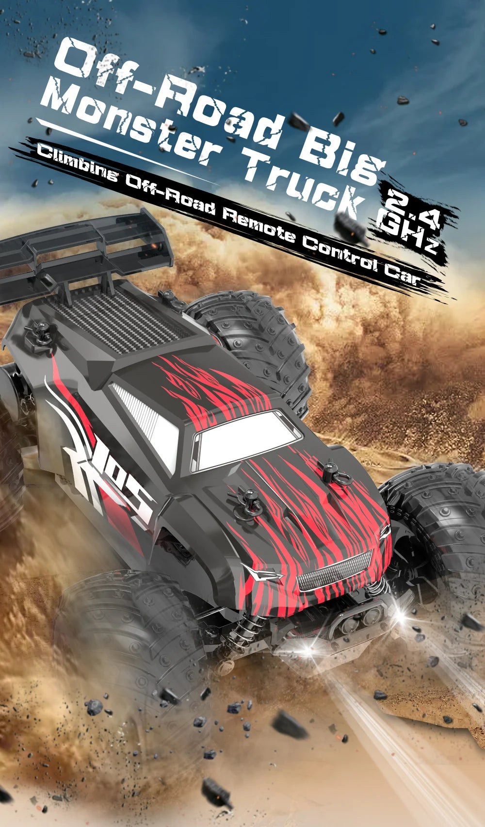 Zinom: Double Motors Drive Climbing RC Drift Monster Truck