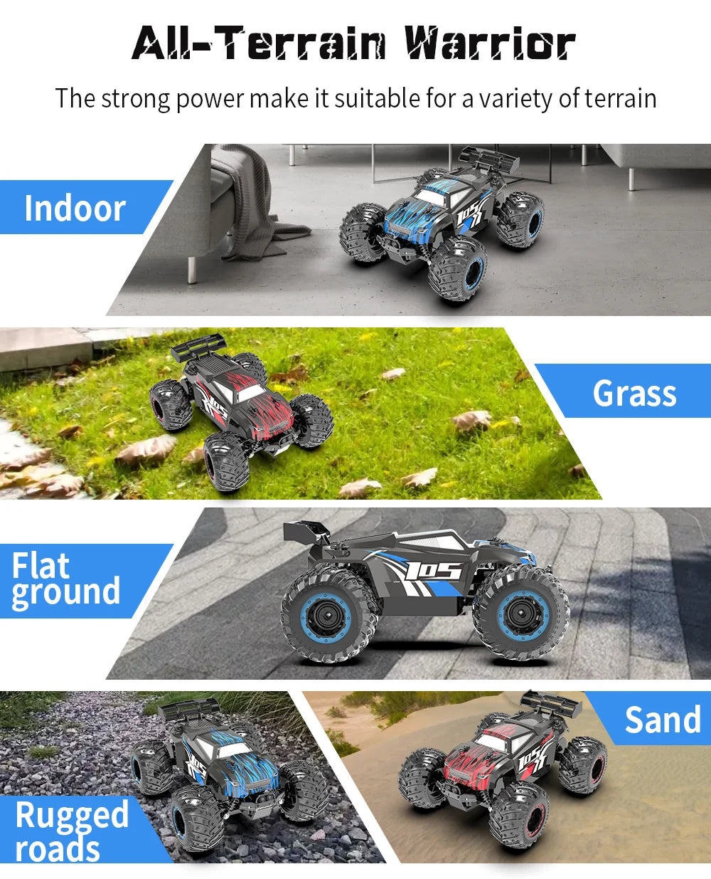 Zinom: Double Motors Drive Climbing RC Drift Monster Truck